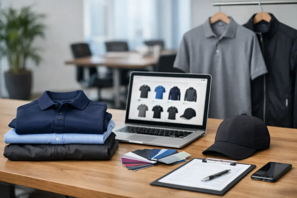 Corporate Apparel Ordering Guide for Teams