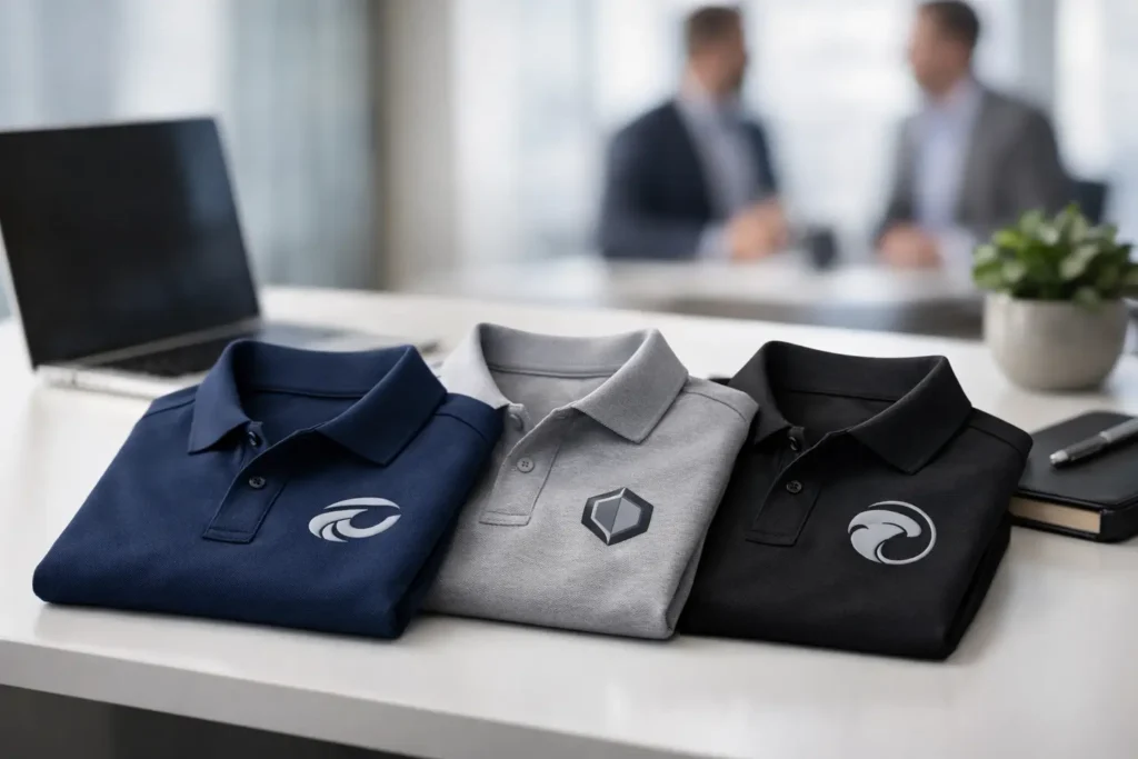 Custom Logo Polos for a Sharp Brand Image