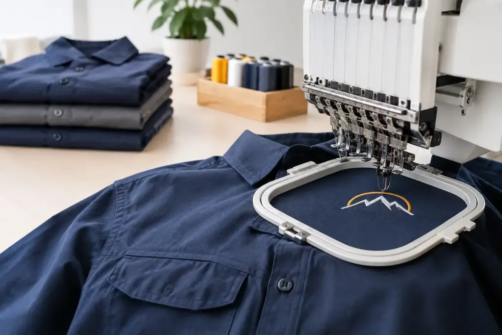 How to Embroider Work Shirts for a Polished Team